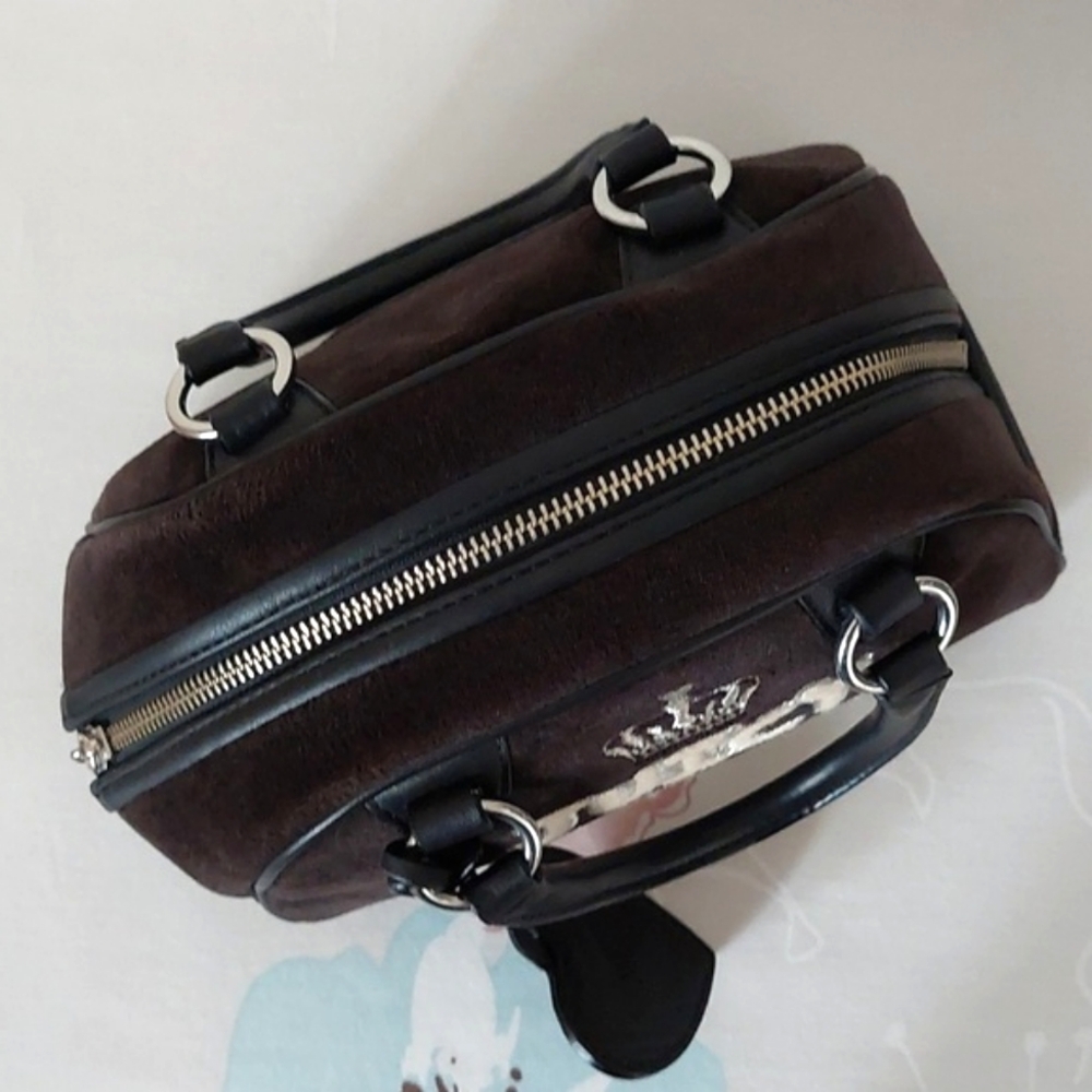 Rare Vintage juicy couture y2k small velvet Juicy American Princess stachel bag - Picture 9 of 16